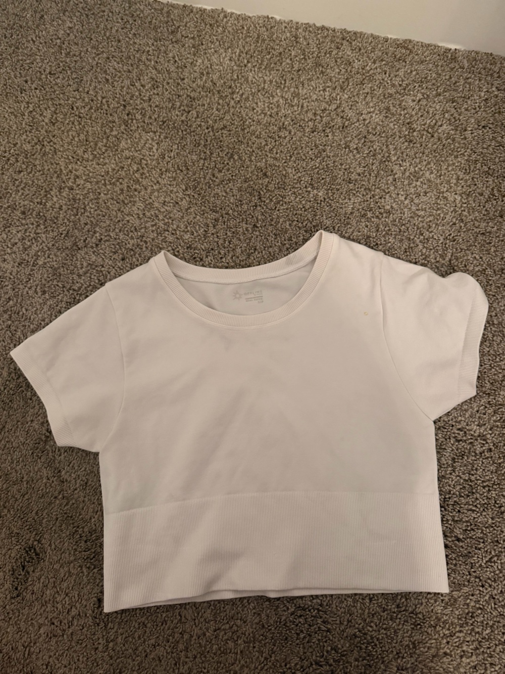 OFFLINE By Aerie Sidewalk Seamless Cropped T-Shirt